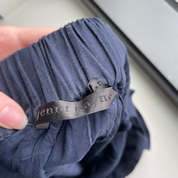 Jenni Kayne Summer Dress Navy Sz S Cotton Linen - Picture 10 of 13